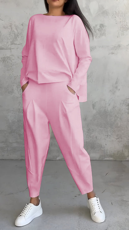 LP | Accogliente set di pantaloni e maniche lunghe per donna
