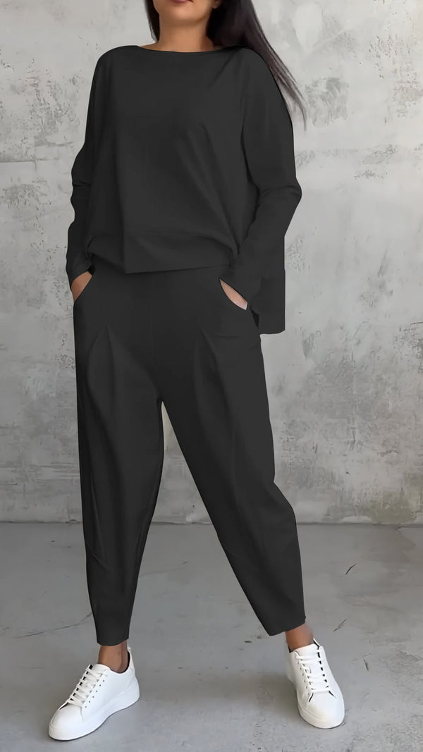 LP | Accogliente set di pantaloni e maniche lunghe per donna