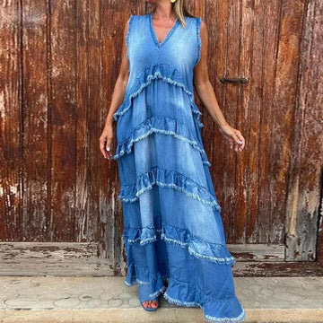 LP | Abito casual con scollo a V per donna