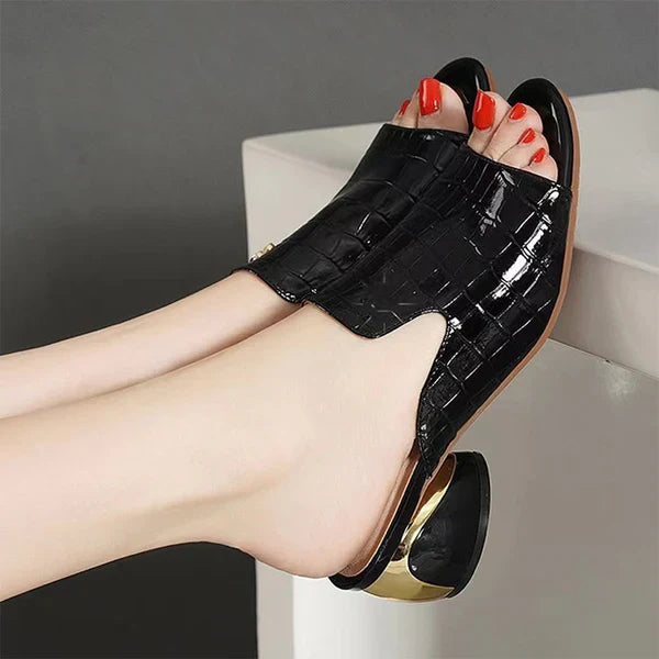 LP estivi con tacco in denim di LD | Donna