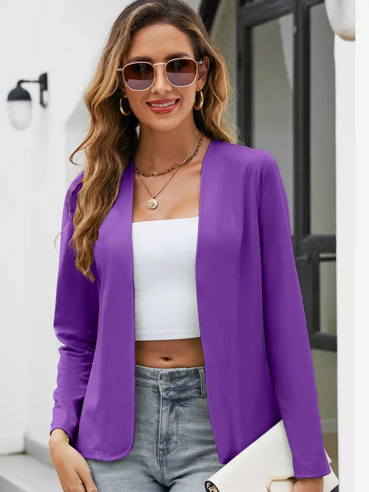LP | blazer casual a maniche lunghe, aperto sul davanti