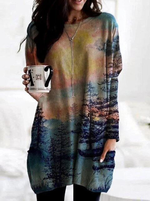 LP | Maglia rilassata con stampa chevron