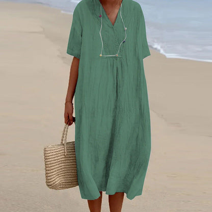 LP | Abito midi con scollo a V