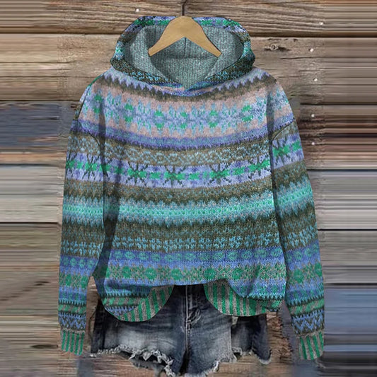 LP | Felpa con cappuccio a fantasia Cosy