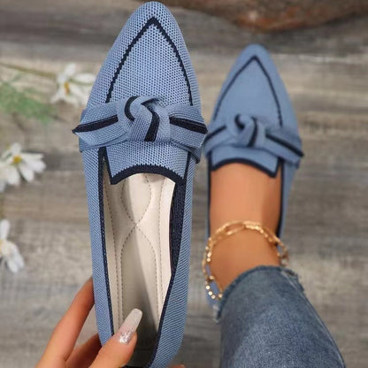 LP | Moda a punta con fiocco scarpe piatte