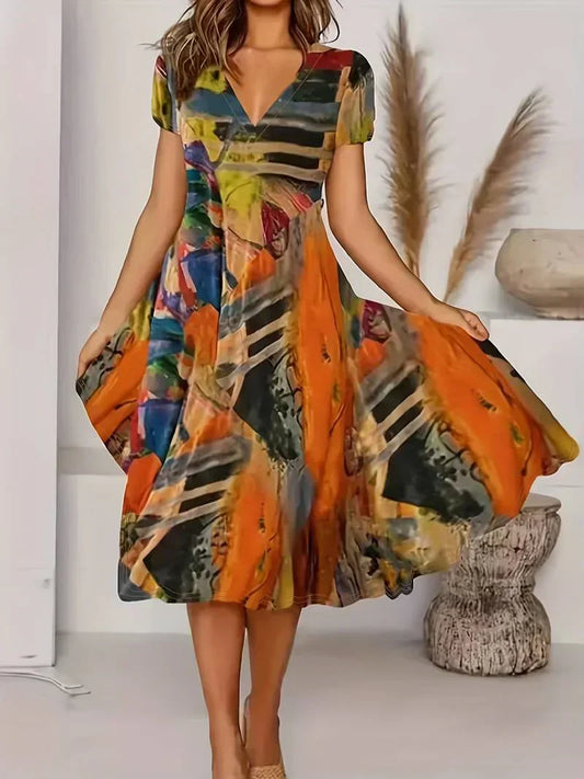 LP | Abito boho estivo con scollatura a V