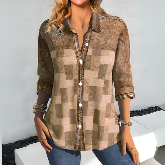 LP | Camicia con quarti di maniche abbottonate