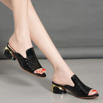 LP estivi con tacco in denim di LD | Donna