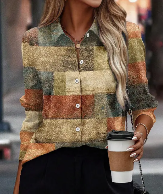 LP | Camicia con bottoni a maniche lunghe da donna