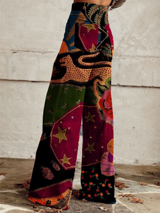 LP | AdaStyle™ Pantaloni in stile retrò boho senza sforzo e chic