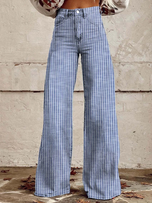 LP | Augusta™ Pantaloni classici a righe con gambe larghe