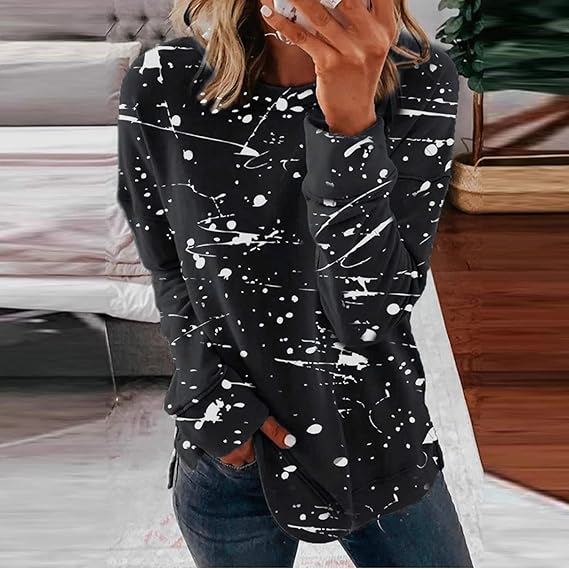LP | Camicetta casual alla moda con motivo batik