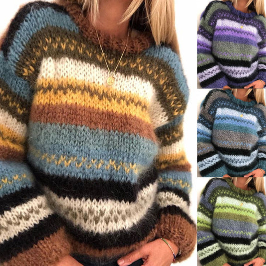 LP | Maglia accogliente a righe