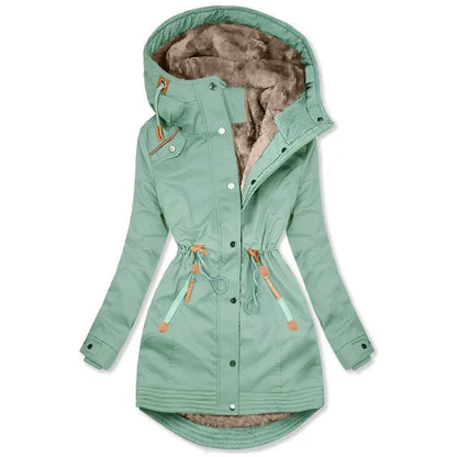 LP | Giacca parka con cappuccio foderato di pelliccia sintetica