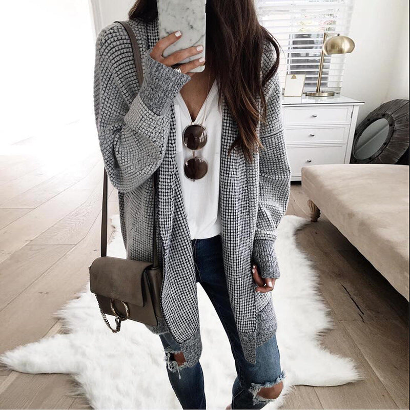LP | Cardigan a quadri sciolto