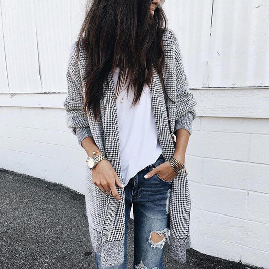LP | Cardigan a quadri sciolto