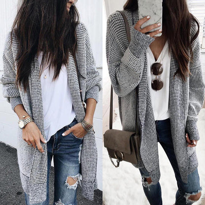 LP | Cardigan a quadri sciolto