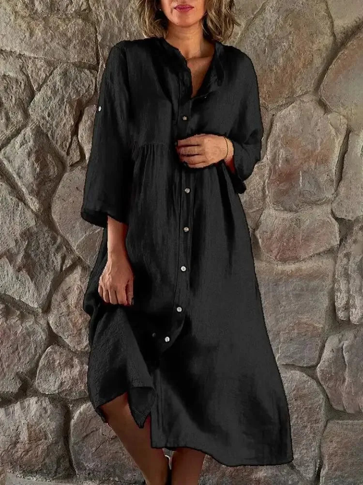 LP | Abito-camicia in cotone sciolto
