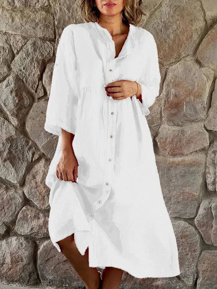 LP | Abito-camicia in cotone sciolto