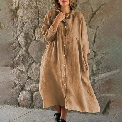 LP | Abito-camicia in cotone sciolto