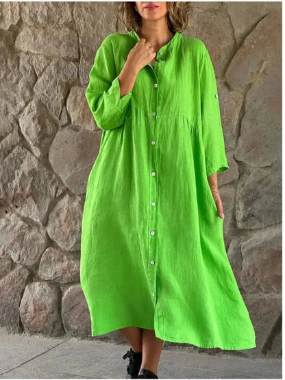 LP | Abito-camicia in cotone sciolto