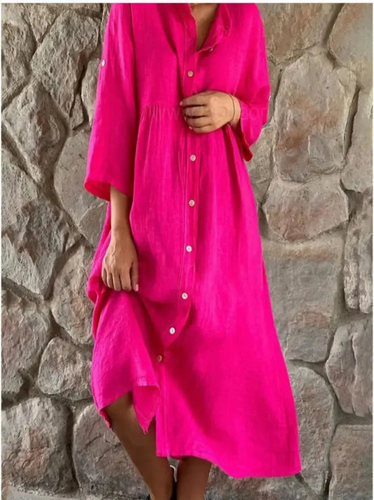 LP | Abito-camicia in cotone sciolto