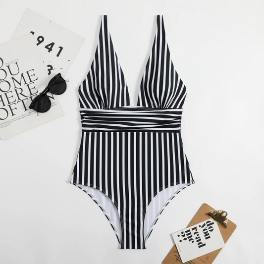 LP | Costume da bagno elegante con motivo a righe