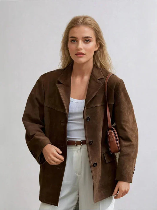 LP | Blazer in pelle scamosciata Banbury