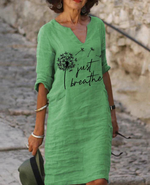 LP | Abito midi con scollo a V