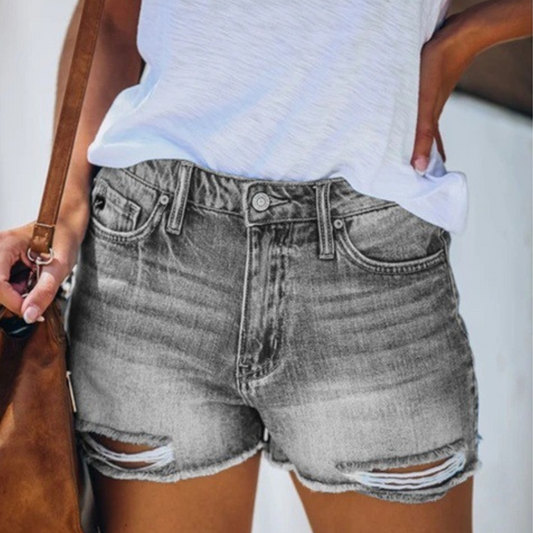 LP | Pantaloncini di jeans estivi da donna con frange giocose