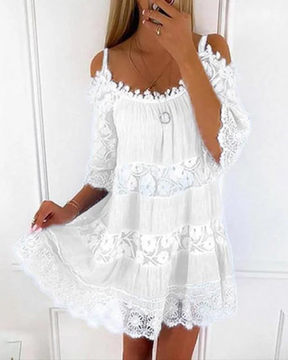 LP | Abito casual in pizzo senza spalline