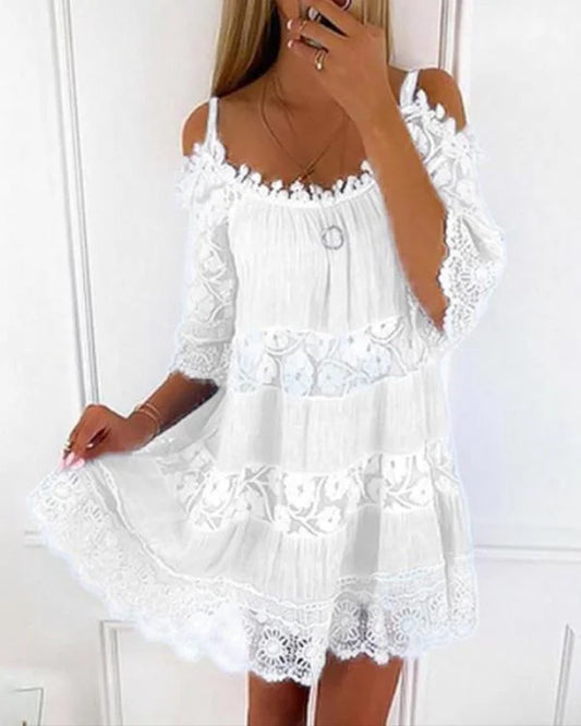 LP | Abito casual in pizzo senza spalline