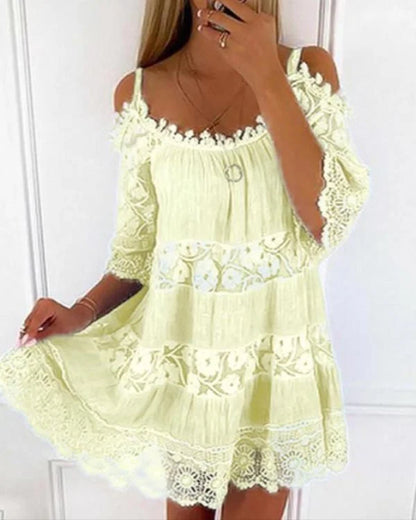 LP | Abito casual in pizzo senza spalline