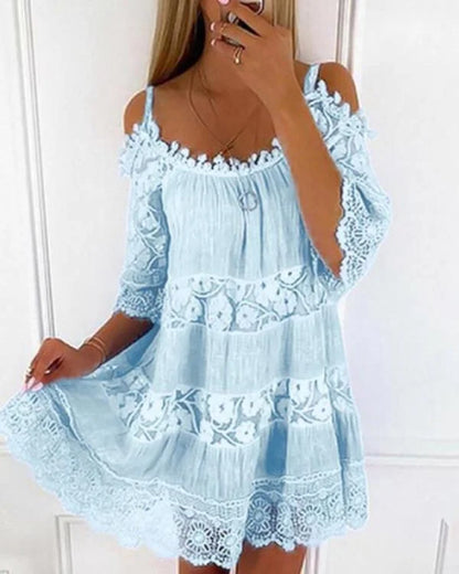 LP | Abito casual in pizzo senza spalline