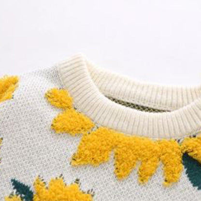LP ®| Maglia elegante e accogliente con design a girasole