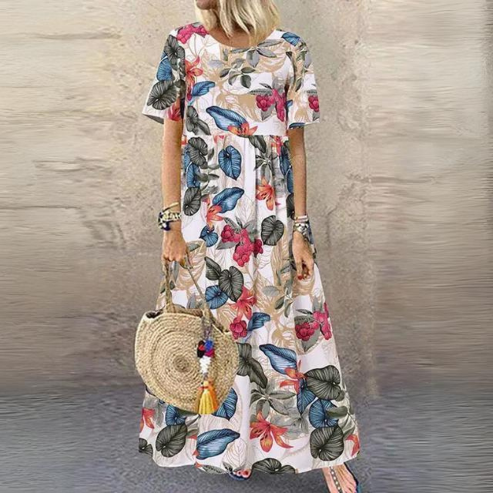 LP | Abito elegante con scollo rotondo