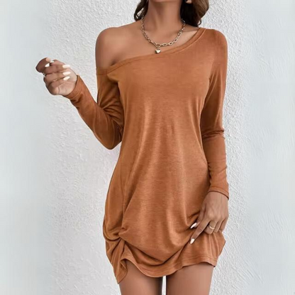 LP | Abito a spalla elegante con maniche lunghe
