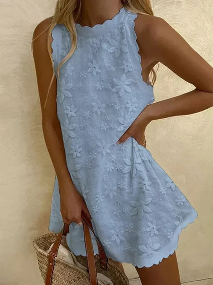 LP | Abito casual senza maniche in pizzo per donna