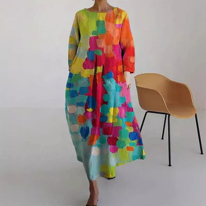 LP | Abito estivo elegante e colorato con stampa