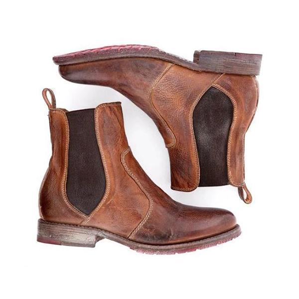 LP | Stivaletti da donna in pelle stile vintage