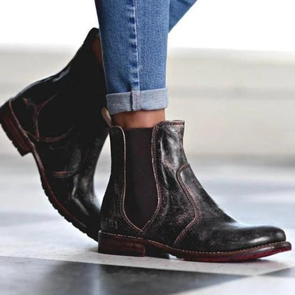 LP | Stivaletti da donna in pelle stile vintage