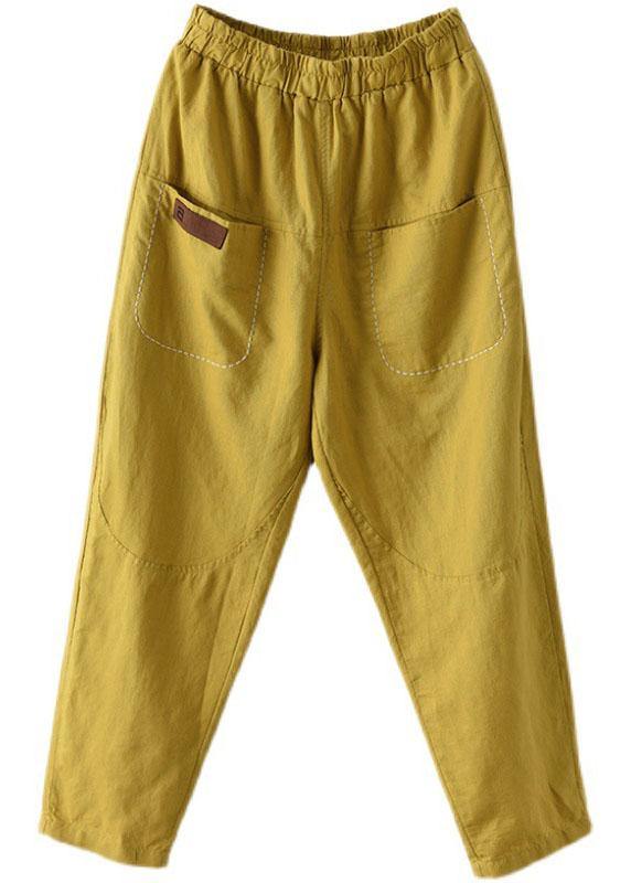 LP | Pantaloni estivi casual allentati gialli