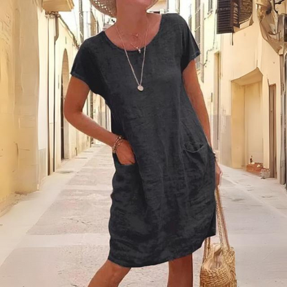LP | Abito elegante da donna con scollatura rotonda