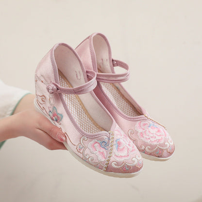LP | Scarpe eleganti con zeppa ricamata