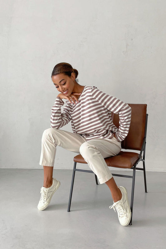 LP | Camicia classica a maniche lunghe a righe