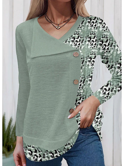 LP | Elegante camicia a maniche lunghe con abbottonatura alla moda
