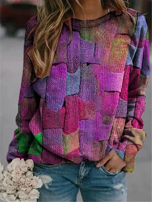 LP | Maglia strutturata patchwork