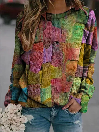 LP | Maglia strutturata patchwork