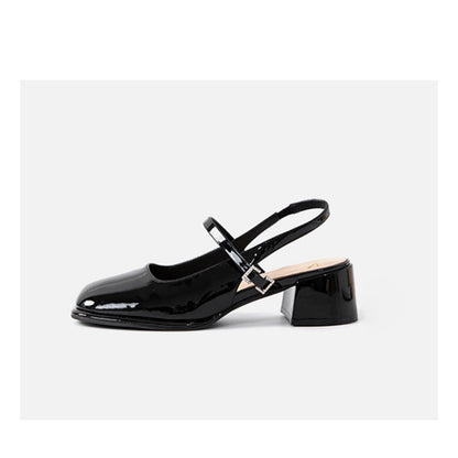 LP a blocco con fibbie in finto cuoio da donna LD |