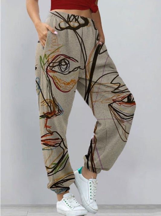 LP | Pantaloni stampati streetwear chic e alla moda